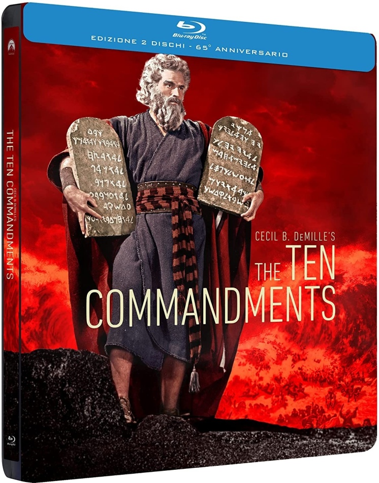The Ten Commandments (1956) Edizione 65° Anniversario, Steelbook, 2 Blu-ray