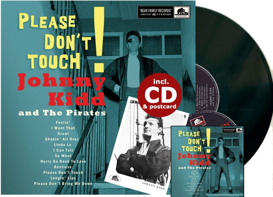 Johnny & The Pirates Kidd - Please Don't Touch! 10" Maxi + CD