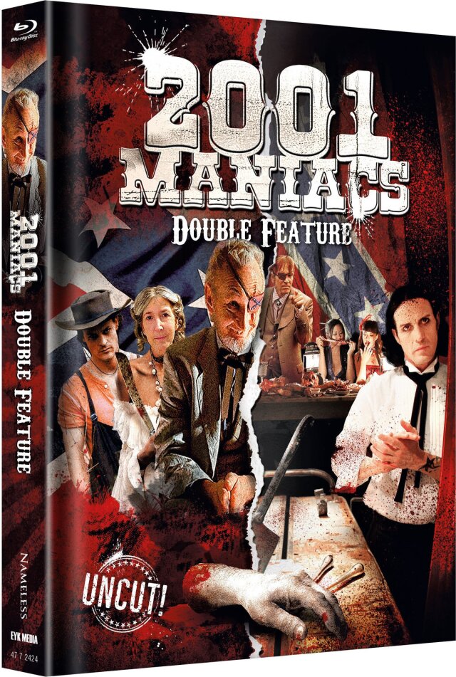 2001 Maniacs 1 & 2 Limited Edition, Mediabook, Uncut, 2 Blu-rays