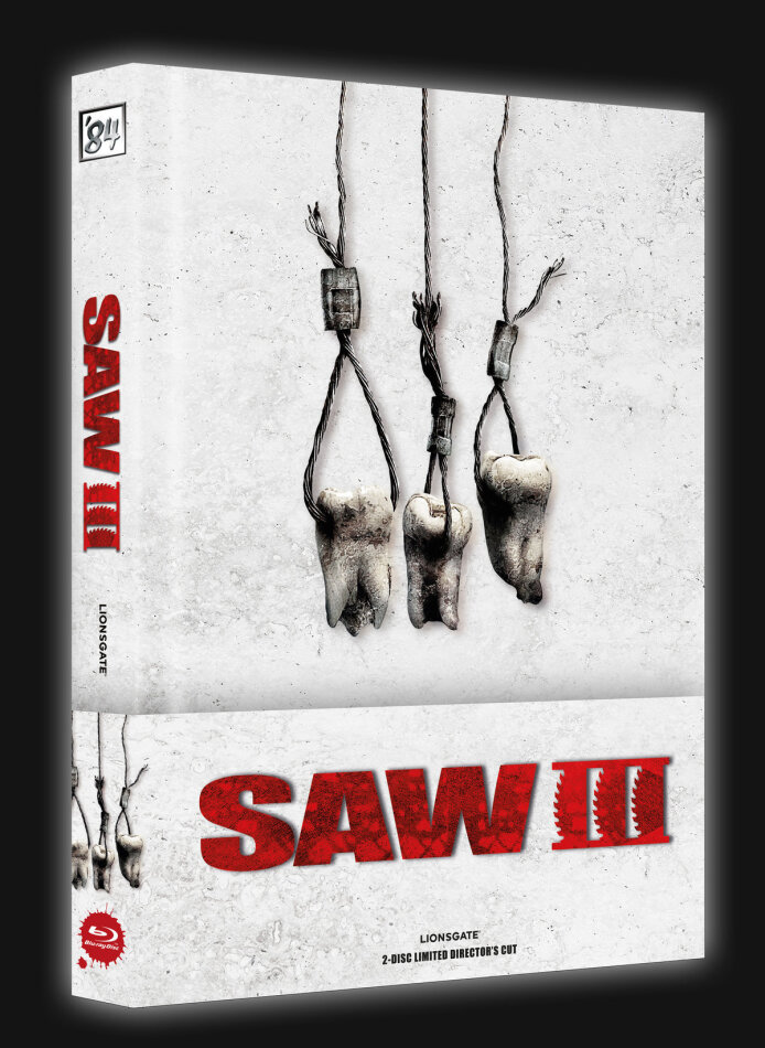 Saw 3 (2006) Wattiert, Cover A, Director's Cut, Edizione Limitata, Mediabook, Blu-ray + DVD