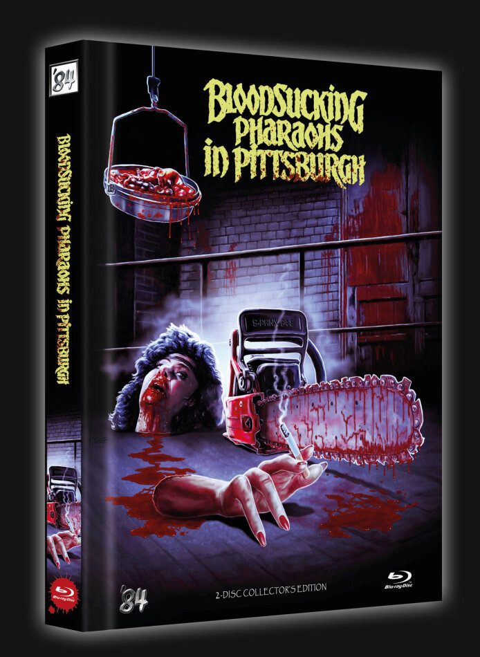 Bloodsucking Pharaohs in Pittsburgh (1991) Cover A, Limited Collector's Edition, Mediabook, Uncut, Blu-ray + DVD