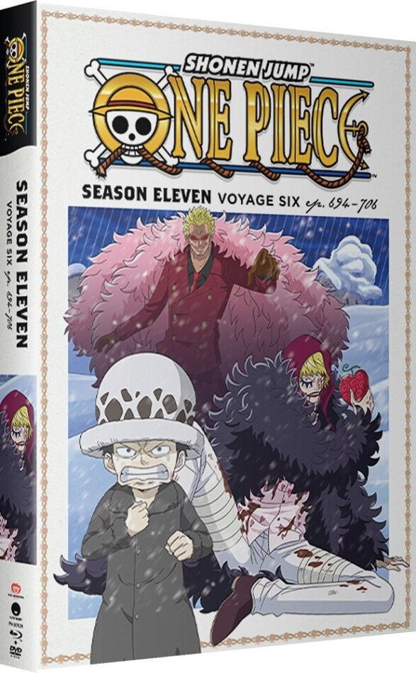 One Piece - Season 11: Voyage 6 - Episodes 694-706 Uncut, 2 Blu-ray + 2 DVD