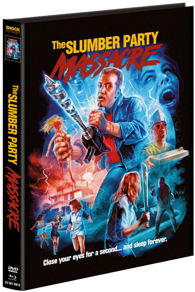 The Slumber Party Massacre (1982) Cover B, Limited Edition, Mediabook, Blu-ray + DVD