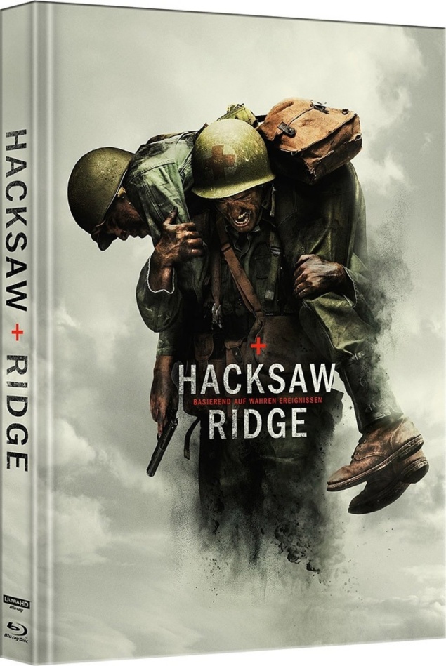 Hacksaw Ridge (2016) Cover A, Limited Edition, Mediabook, 4K Ultra HD + Blu-ray