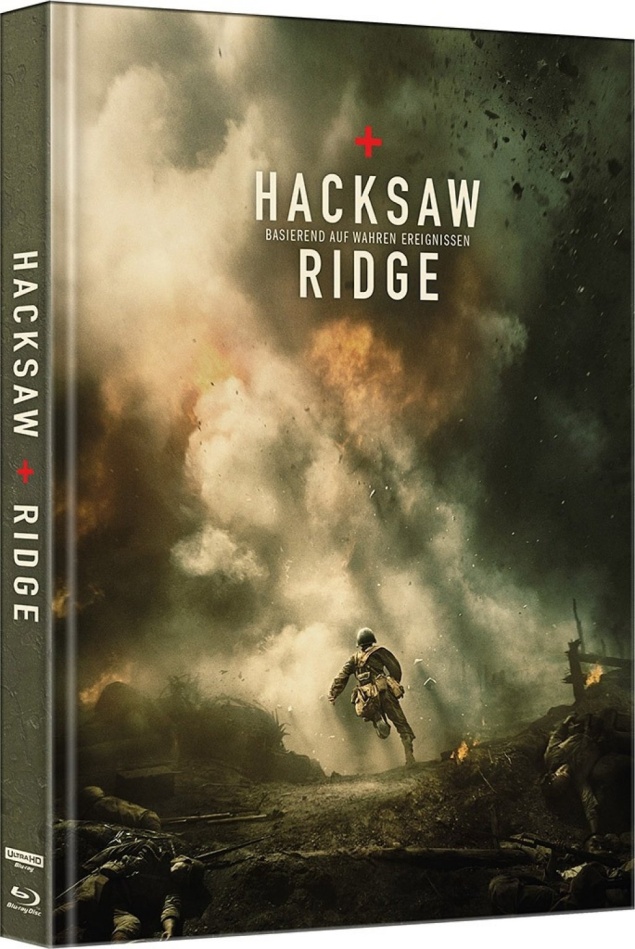 Hacksaw Ridge (2016) Cover B, Limited Edition, Mediabook, 4K Ultra HD + Blu-ray