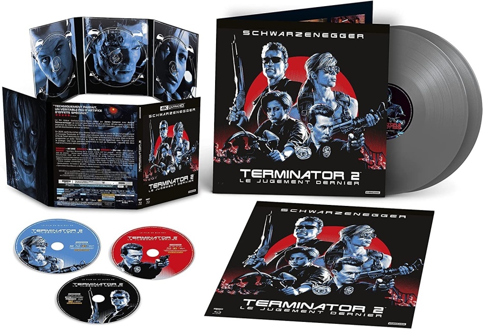 Terminator 2 - Le jugement dernier (1991) 30th Anniversary Edition, Limited Edition, 4K Ultra HD + Blu-ray 3D + Blu-ray + 2 LPs