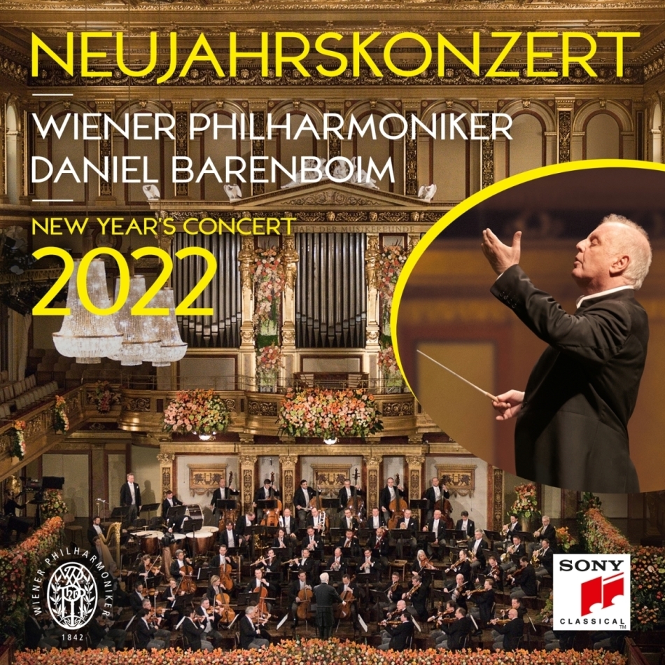 Wiener Philharmoniker & Daniel Barenboim - Neujahrskonzert 2022 German/English Booklet, 2 CDs