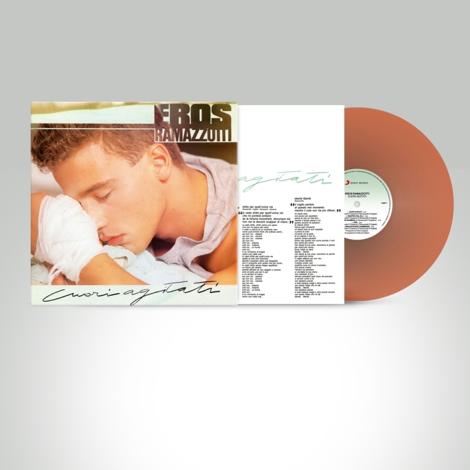 Eros Ramazzotti - Cuori Agitati 2021 Reissue, Limited Edition, Orange Vinyl, LP