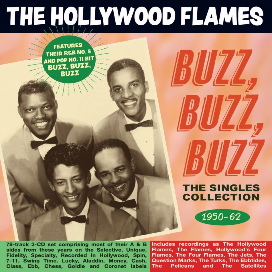 Hollywood Flames - Buzz Buzz Buzz - The Singles Collection 1950-62 3 CDs
