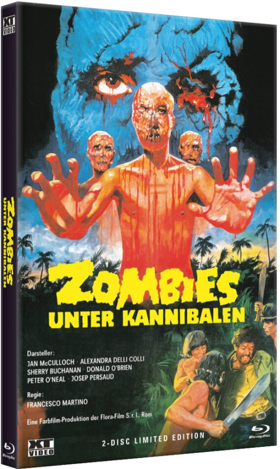 Zombies unter Kannibalen (1980) Grosse Hartbox, Limited Edition, Blu-ray + DVD