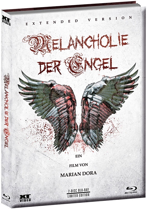 Melancholie der Engel (2009) Wattiert, Cover 2, Extended Edition, Édition Limitée, Mediabook, Blu-ray + DVD