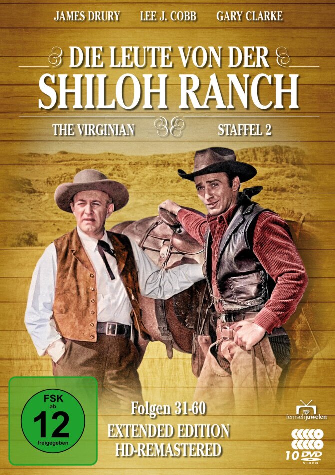 Die Leute von der Shiloh Ranch - Staffel 2 Extended Edition, Remastered, 10 DVDs