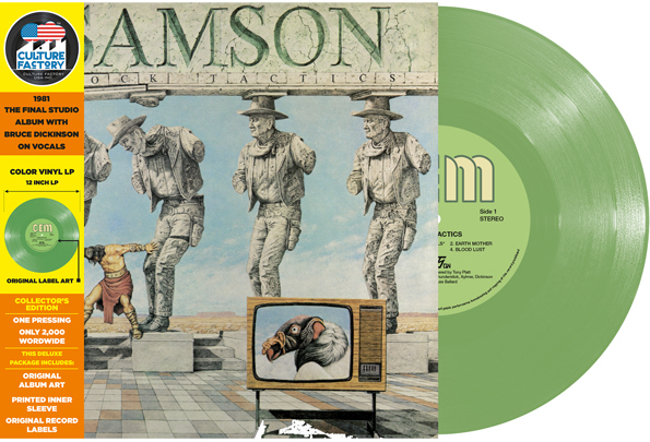 Samson - Shock Tactics 2022 Reissue, Culture Factory, Limited Edition, Coke Bottle Green Vinyl, LP