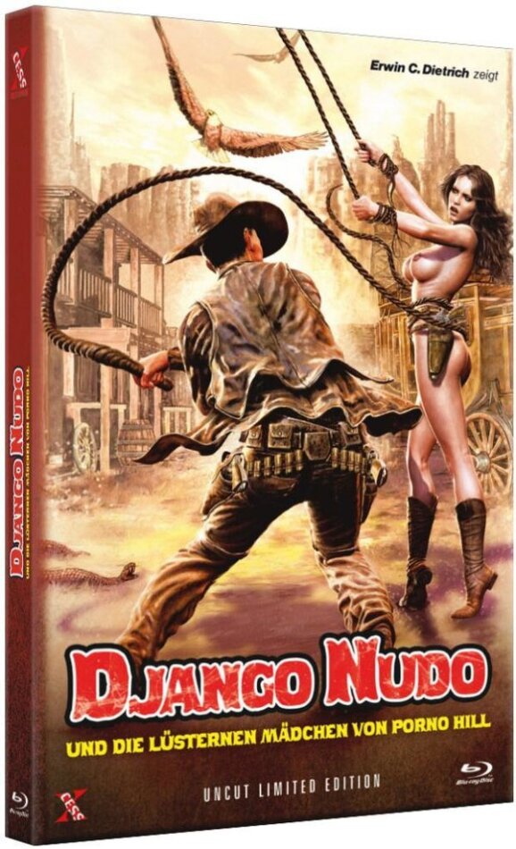 Django Nudo und die lüsternen Mädchen (1968) Cover B, Grosse Hartbox, Limited Edition