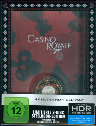 James Bond: Casino Royale (2006) (Titans of Cult, Limited Edition, Steelbook, 4K Ultra HD + Blu-ray)