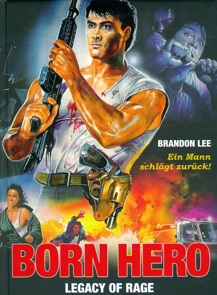 Born Hero - Legacy of Rage (1986) Cover B, Limited Edition, Mediabook, Blu-ray + DVD