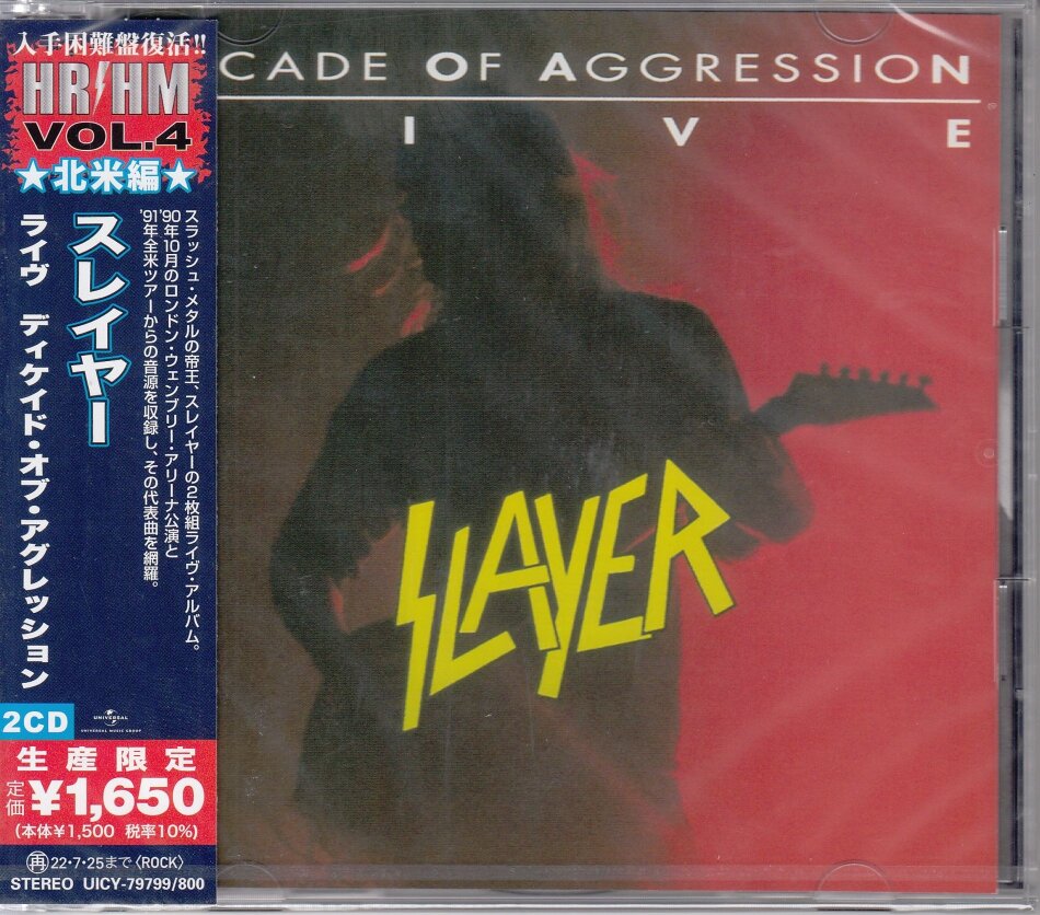 Slayer - Decade Of Aggression - Live Japan Edition, 2 CDs