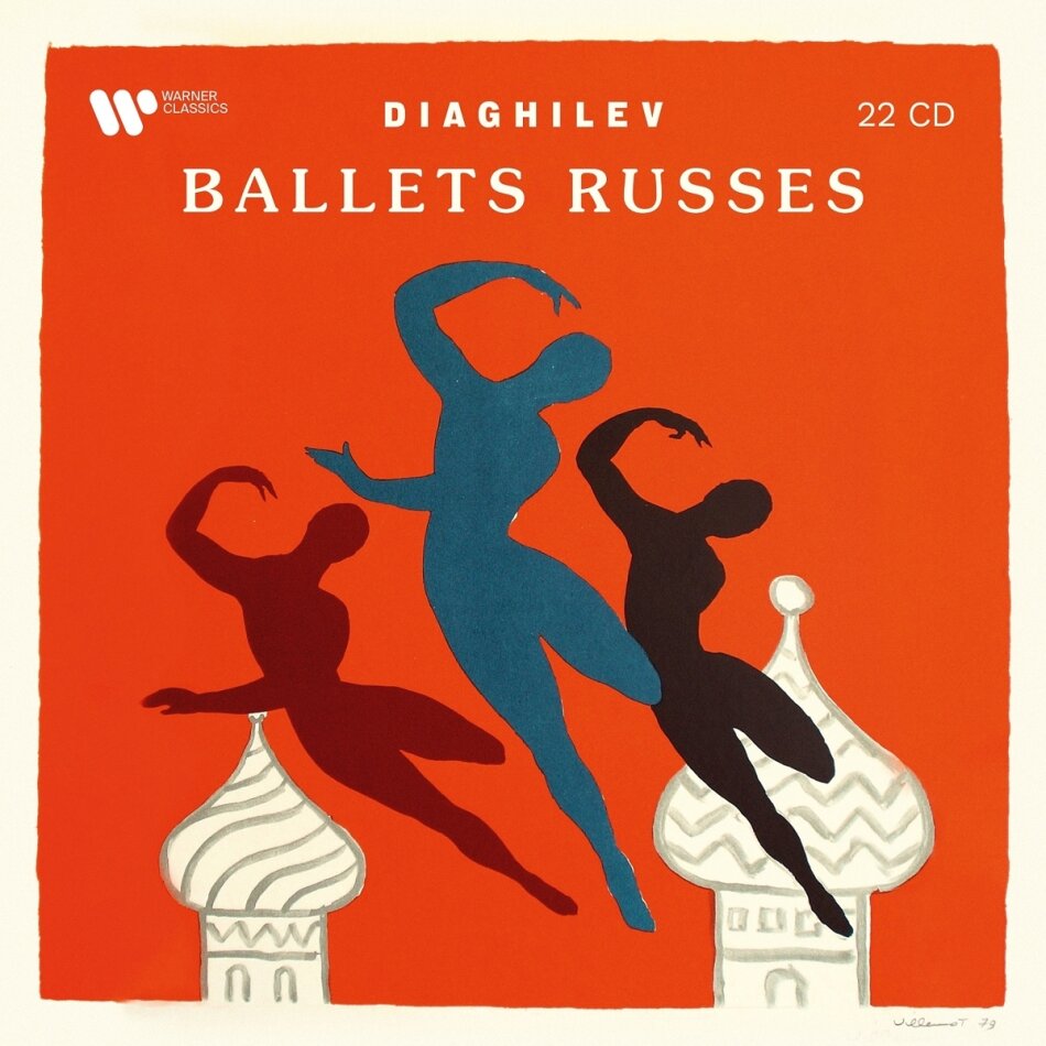 Alexander Borodin (1833-1887), Nikolai Rimsky-Korssakoff (1844-1908), Igor Strawinsky (1882-1971), +, Pierre Boulez (*1925), … - Serge Diaghilev: Ballets Russes 22 CD