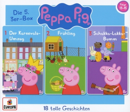 Peppa Pig H&ouml;rspiele - 05/3er Box (Folgen 13,14,15) (3 CDs)