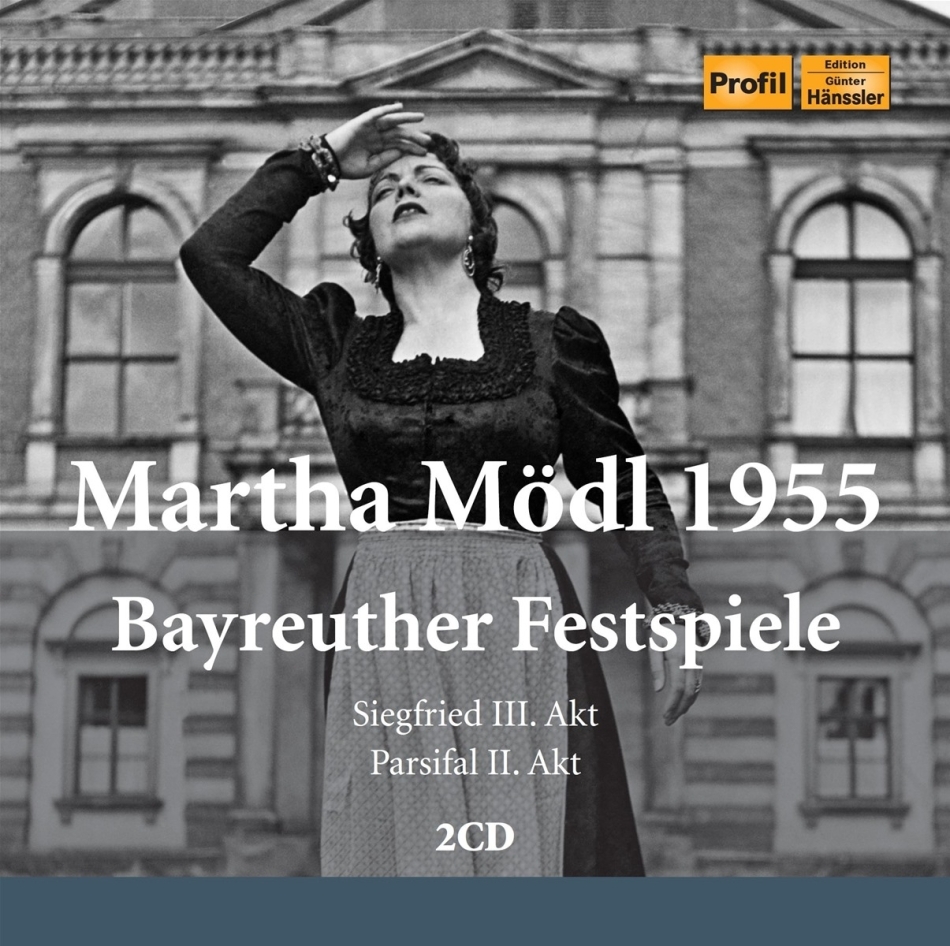 Richard Wagner (1813-1883) & Martha Mödl - Martha Modl 1955 - Bayreuthe Festspiele Siegfried III. Akt, Parsifal II. Akt 2 CDs