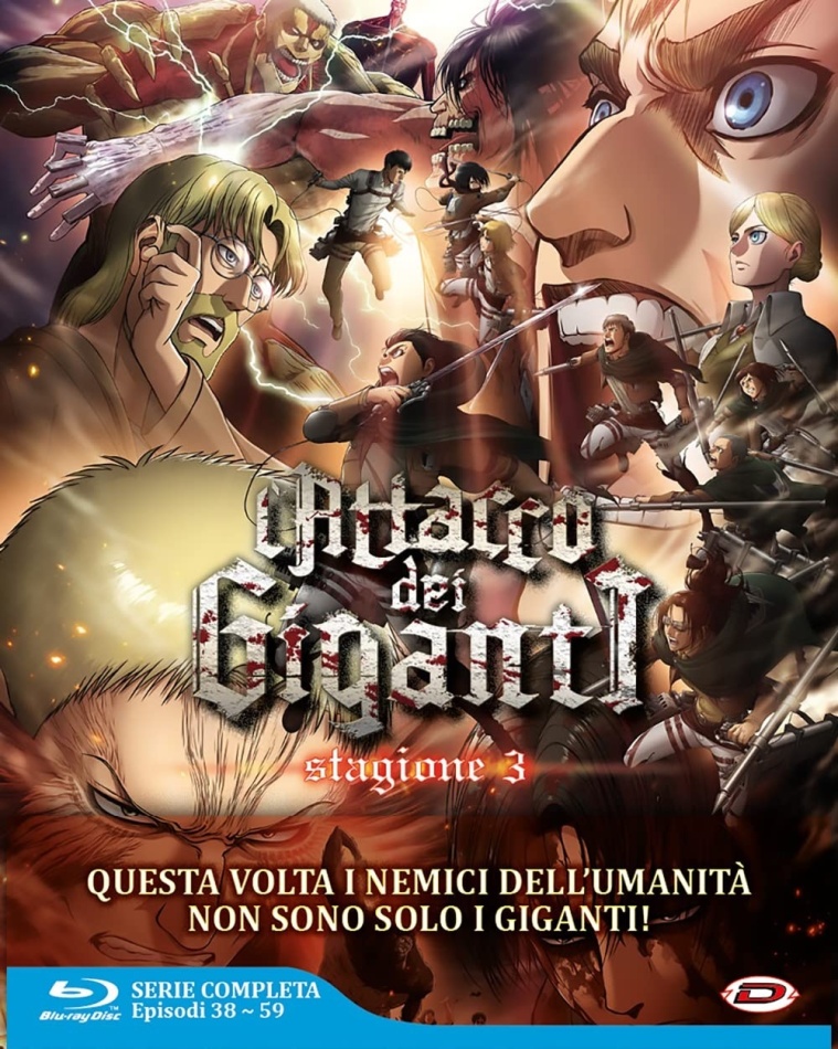 L'attacco dei Giganti - Stagione 3 - Serie Completa 4 Blu-ray