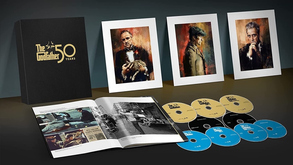 The Godfather Trilogy 50th Anniversary Edition, 4 4K Ultra HDs + 5 Blu-rays