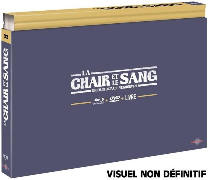 La chair et le sang (1985) Édition Coffret Ultra Collector, Édition Limitée, Blu-ray + DVD + Livre