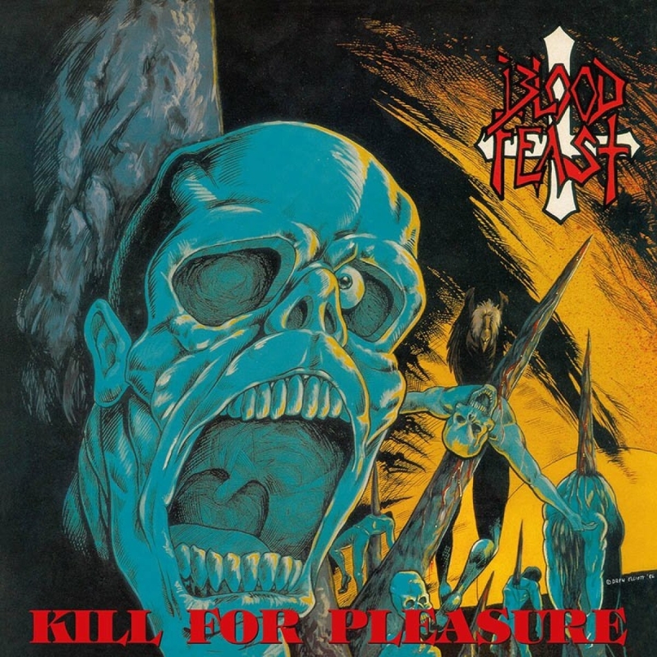 Blood Feast - Kill for Pleasure / Face Fate 2022 Reissue, Slipcase, High Roller Records