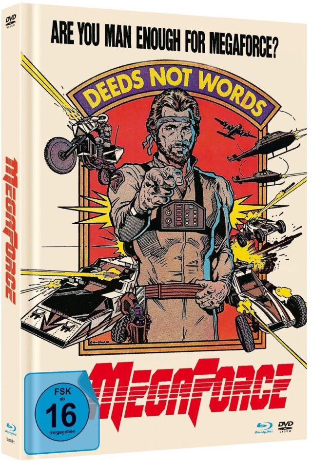 Megaforce (1982) Cover C, Édition Limitée, Mediabook, DVD + Blu-ray