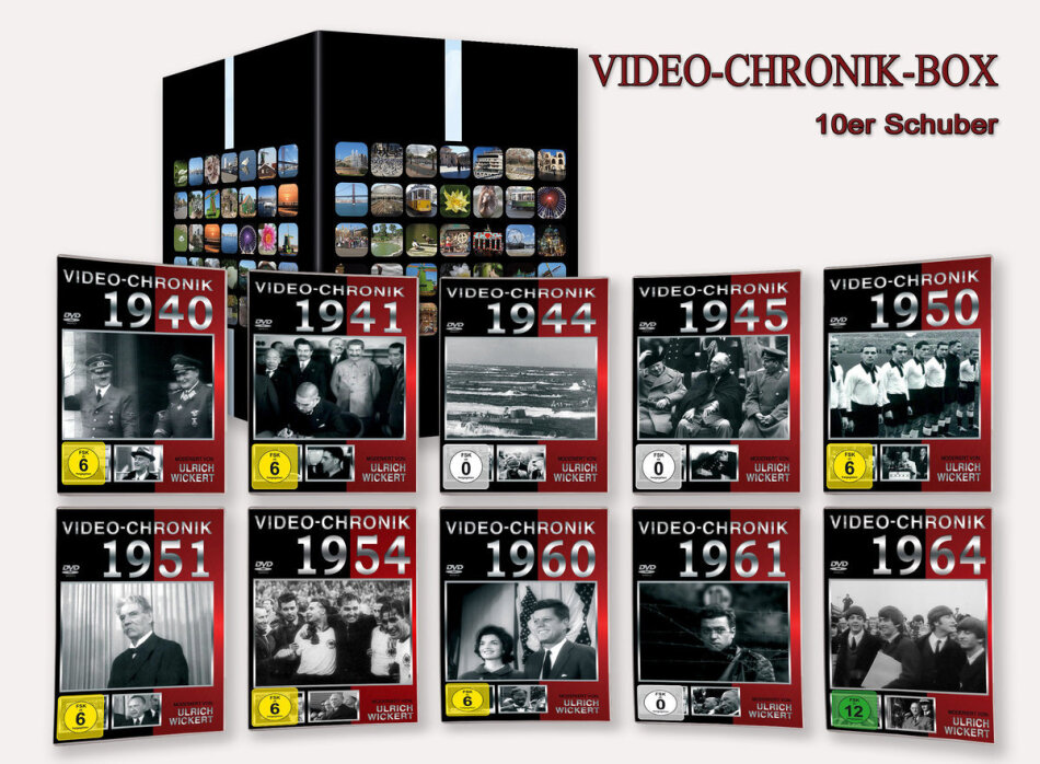 Video Chronik 1940-1964 - 10er Schuber 10 DVDs