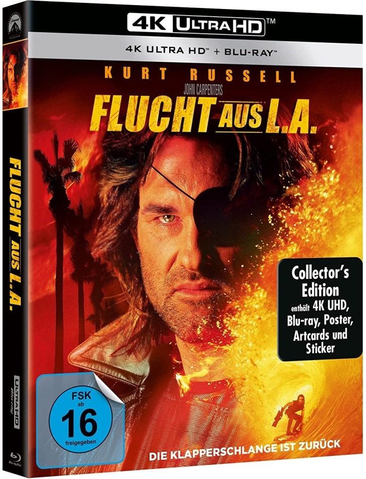Flucht aus L.A. (1996) Digipack, Édition Collector Limitée, 4K Ultra HD + Blu-ray