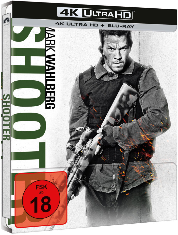 Shooter (2007) Steelbook, 4K Ultra HD + Blu-ray