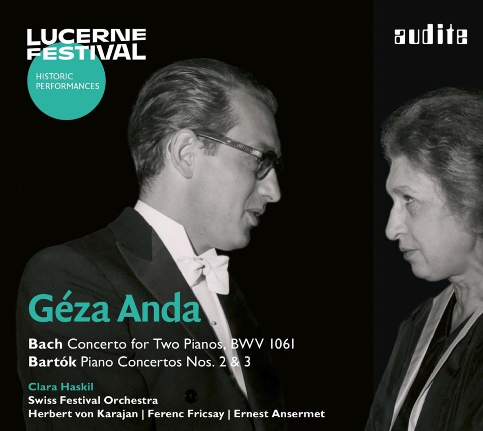Johann Sebastian Bach (1685-1750), Béla Bartók (1881-1945), Herbert von Karajan, Ferenc Fricsay, … - Bach Concerto For Tow Pianos, Bartok Piano Conc. 2&3 - Lucerne Festival 17