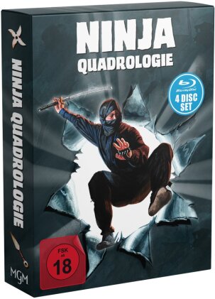 Ninja Quadrologie (Digipack, Uncut, 4 Blu-ray)