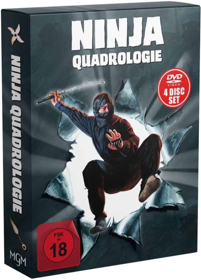 Ninja Quadrologie Digipack, Uncut, 4 DVDs
