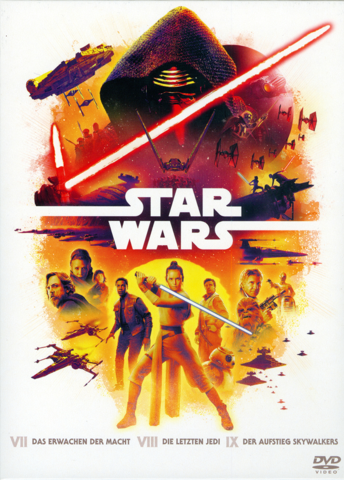 Star Wars Trilogie - Episode 7-9 Digipack, 3 DVDs