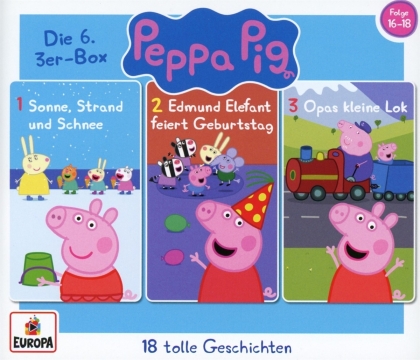Peppa Pig H&ouml;rspiele - 06/3er Box (Folgen 16,17,18) (3 CDs)