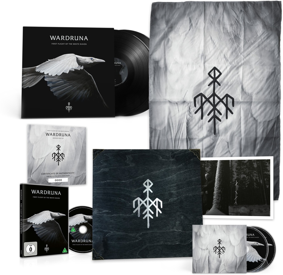 Wardruna - Kvitravn - First Flight of the White Raven Limited Boxset, 2 LPs + 2 CDs + DVD