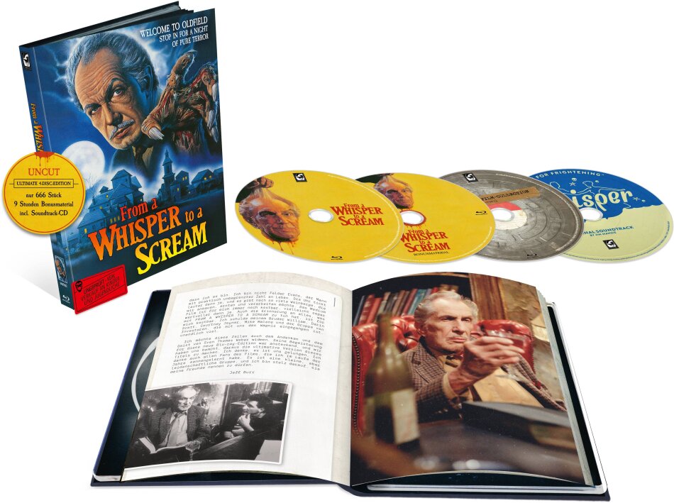 From a Whisper to a Scream (1987) Cover A, Limited Edition, Mediabook, Ultimate Edition, Uncut, 3 Blu-rays + CD