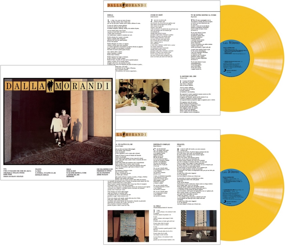 Lucio Dalla & Gianni Morandi - --- 2022 Reissue, Numerato, Yellow Vinyl, 2 LPs
