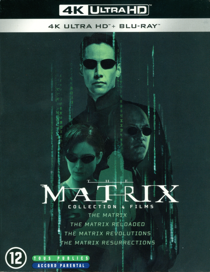 The Matrix 1-4 - Collection 4 Films 4 4K Ultra HDs + 7 Blu-ray