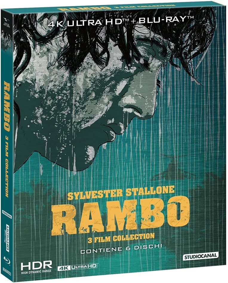 Rambo - 3 Film Collection 3 4K Ultra HDs + 3 Blu-rays
