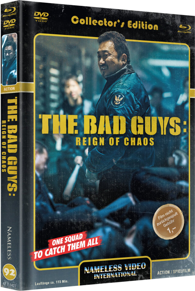 The Bad Guys: Reign of Chaos (2019) Cover D, Collector's Edition, Limited Edition, Mediabook, Uncut, Blu-ray + DVD