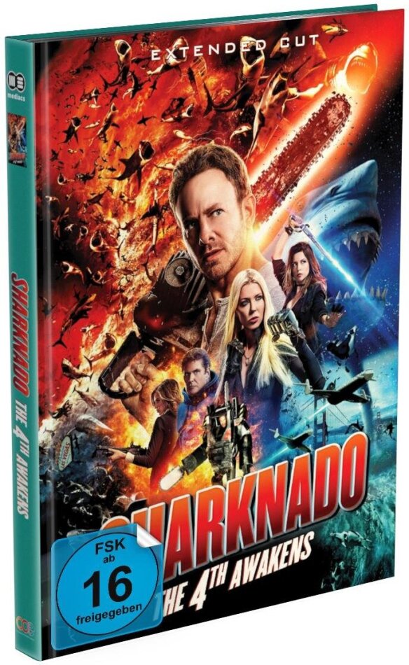 Sharknado 4 - The 4th Awakens (2016) Cover A, Extended Edition, Limited Edition, Mediabook, Blu-ray + DVD