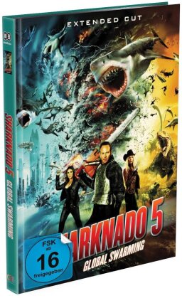 Sharknado 5 - Global Swarming (2017) (Cover A, Extended Edition, Edizione Limitata, Mediabook, Blu-ray + DVD)