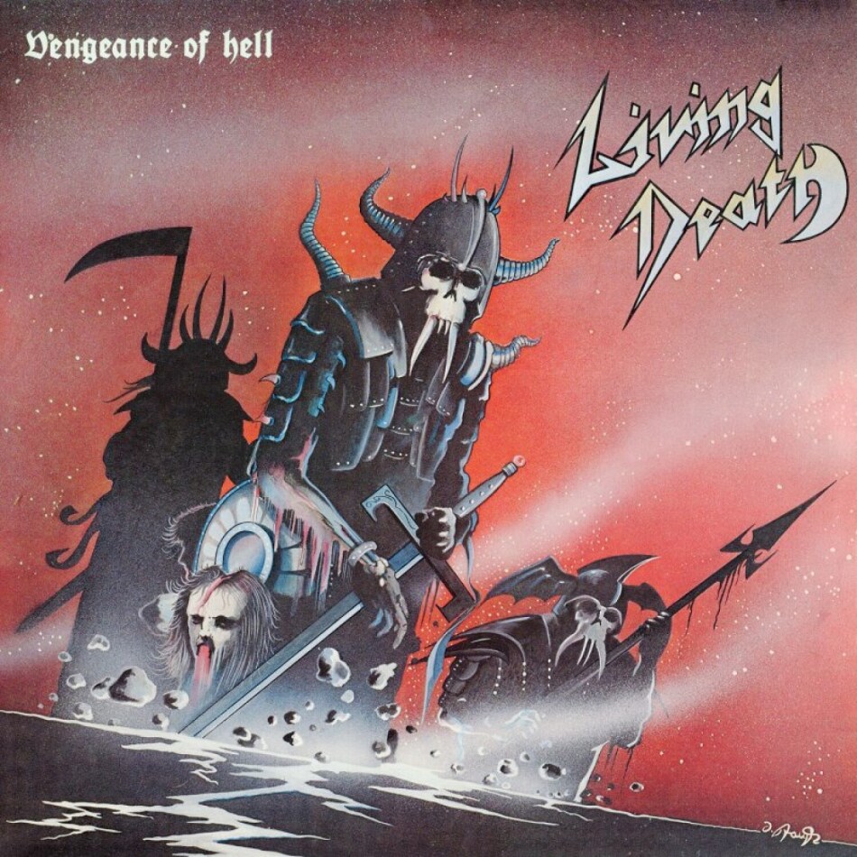Living Death - Vengeance Of Hell 2022 Reissue, High Roller Records, Clear/ Red marbled Vinyl, LP