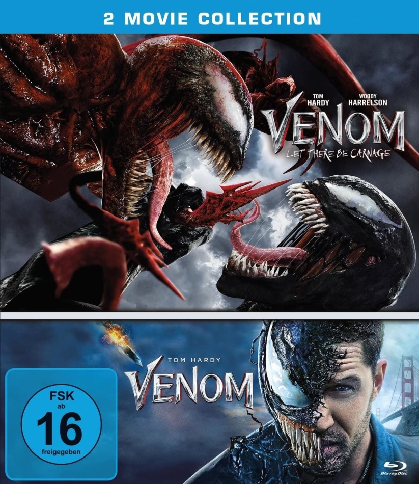 Venom (2018) / Venom 2 - Let there be Carnage (2021) 2 Blu-rays