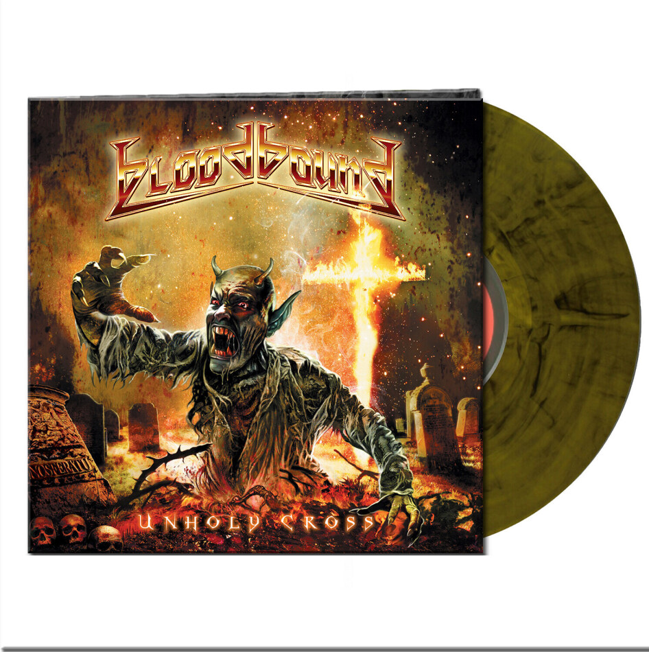 Bloodbound - Unholy Cross 2022 Reissue, AFM Records, Gatefold, Limited Edition, Clear Yellow/ Black Marbled, LP