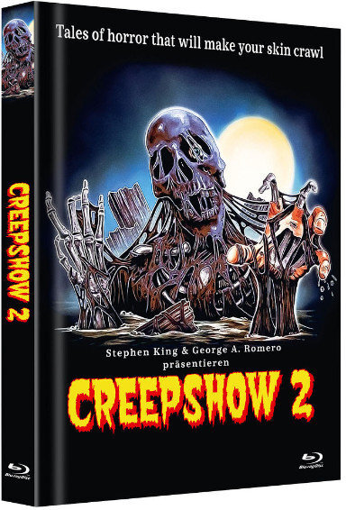 Creepshow 2 (1987) Cover B, Wattiert, Limited Edition, Mediabook, 2 Blu-rays