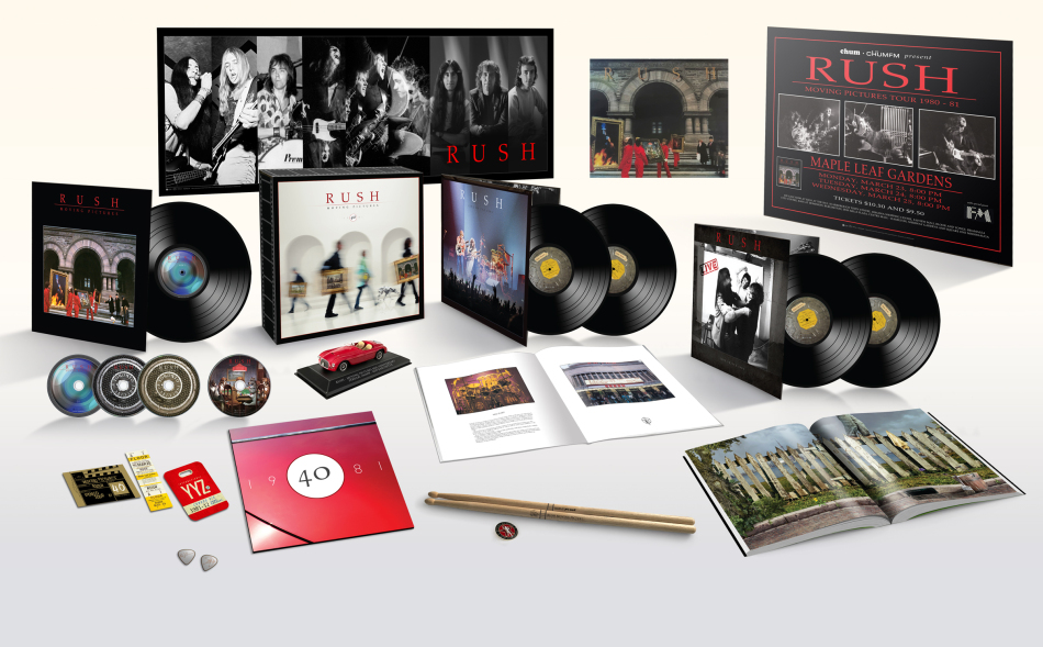 Rush - Moving Pictures 2022 Reissue, Super Deluxe Edition, Mercury Records, Half Speed Master, Direct-To-Metal Mastered, 40th Anniversary Edition, 5 LPs + 3 CDs + Blu-ray